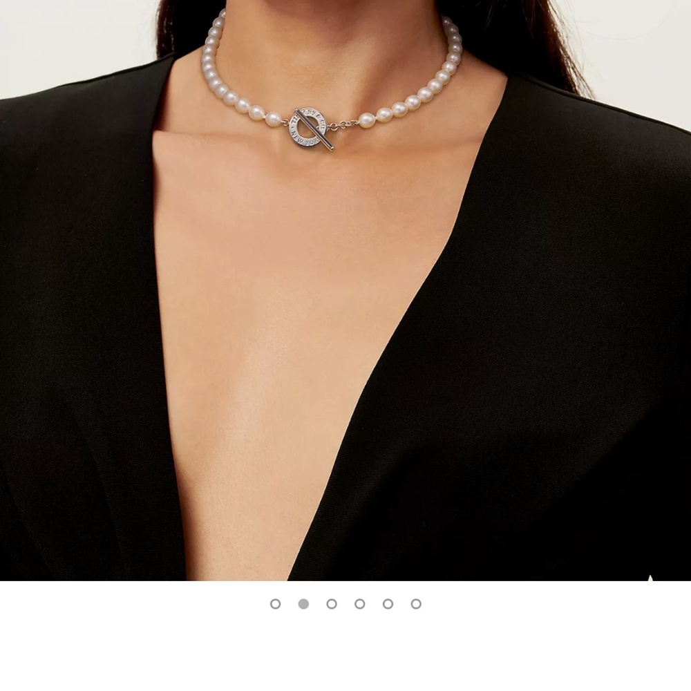 Tiffany Pearl Necklace:  Freshwater Pearl Toggle - Picture 5 of 5